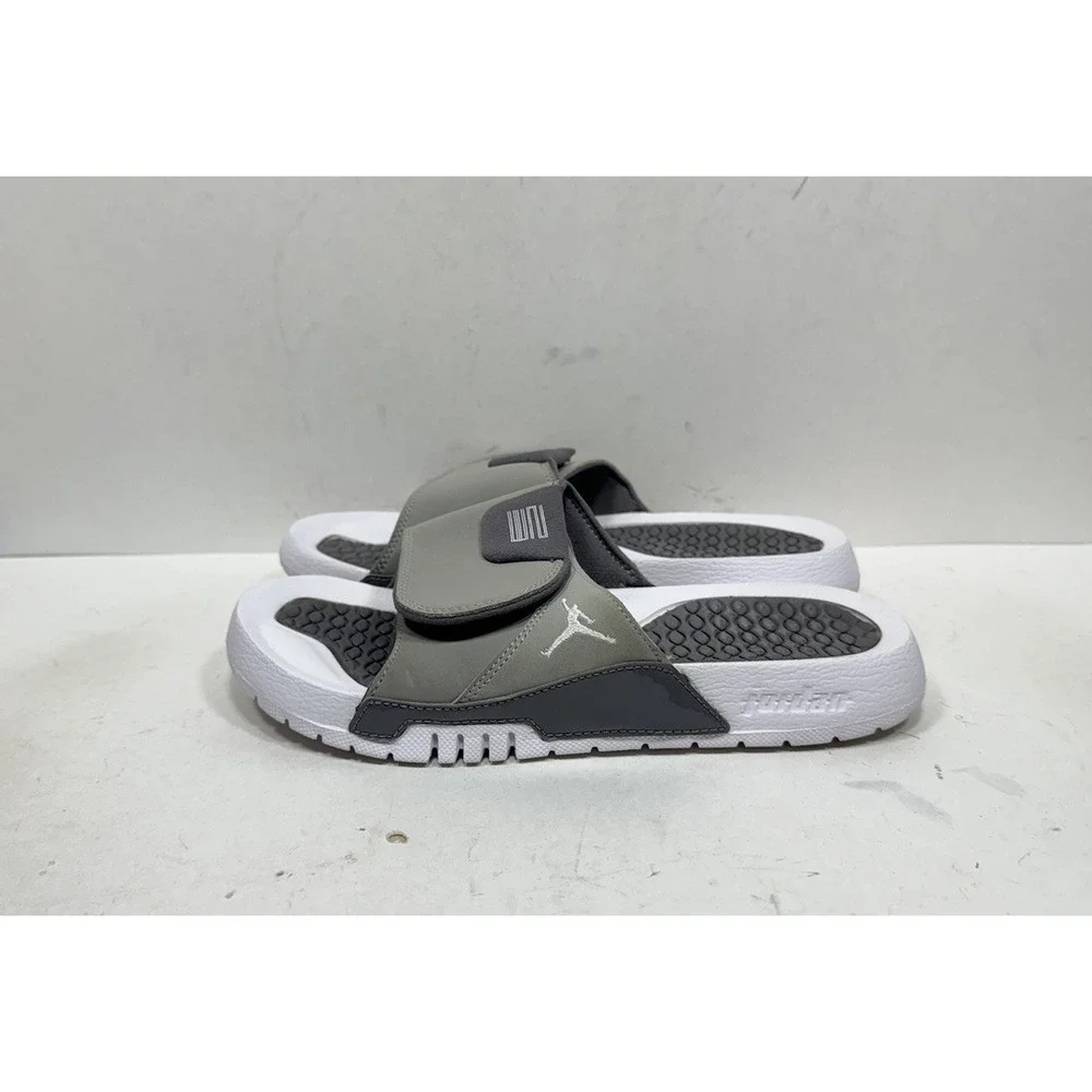 Jordan‎ Retro 11 Hydro Slides Size 7y AJ0022-004 Cool Grey Slip On Sandals